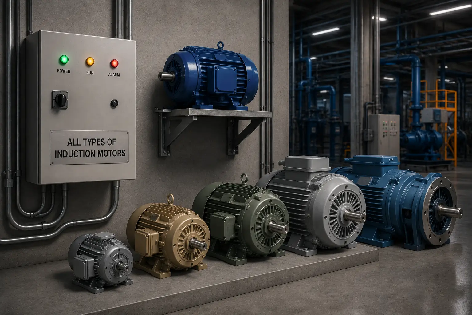 ALL TYPES OF INDUCTION MOTORS